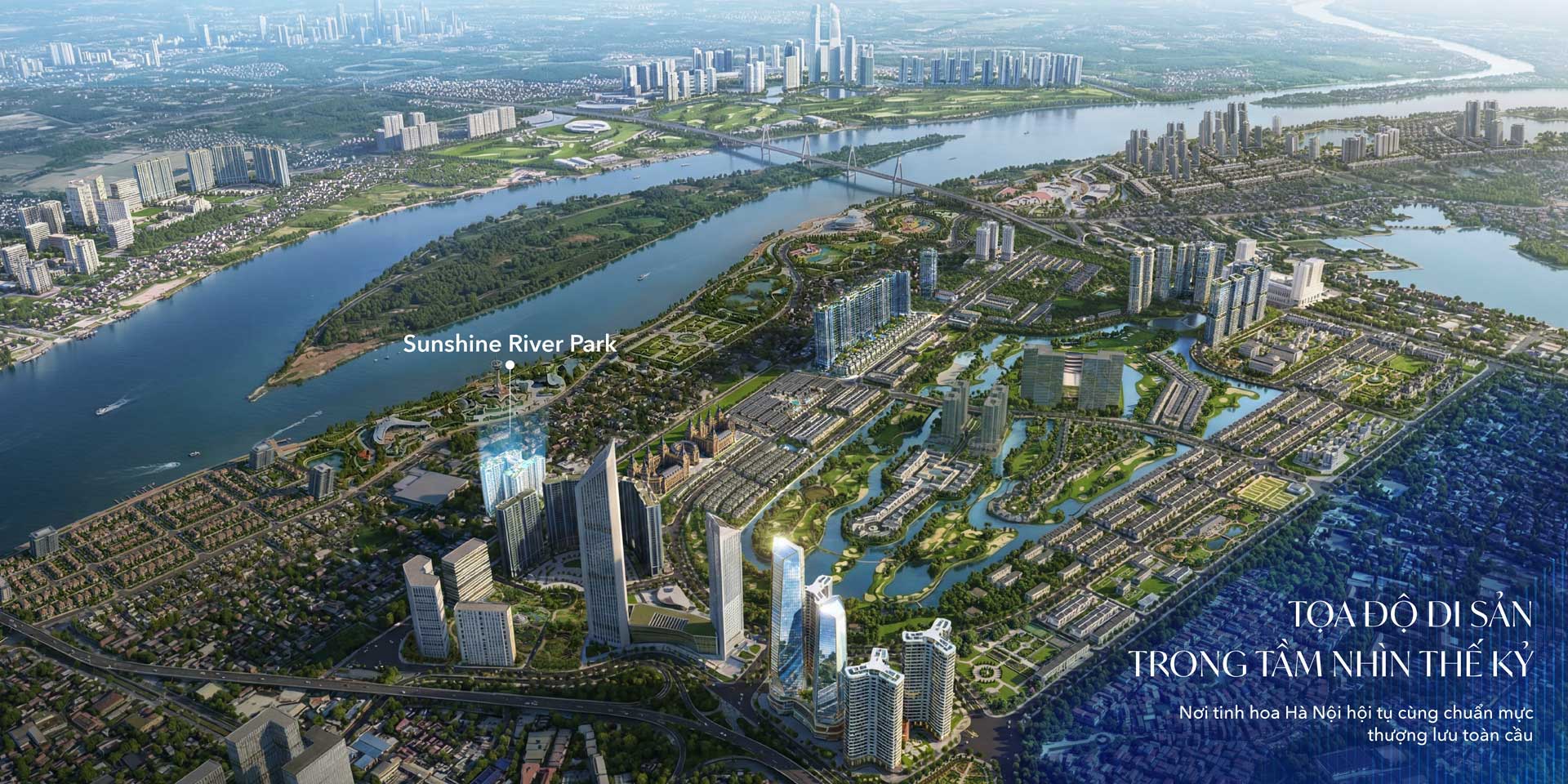 Vị trí ven sông Hồng, liền kề khu đô thị Ciputra của Sunshine River Park