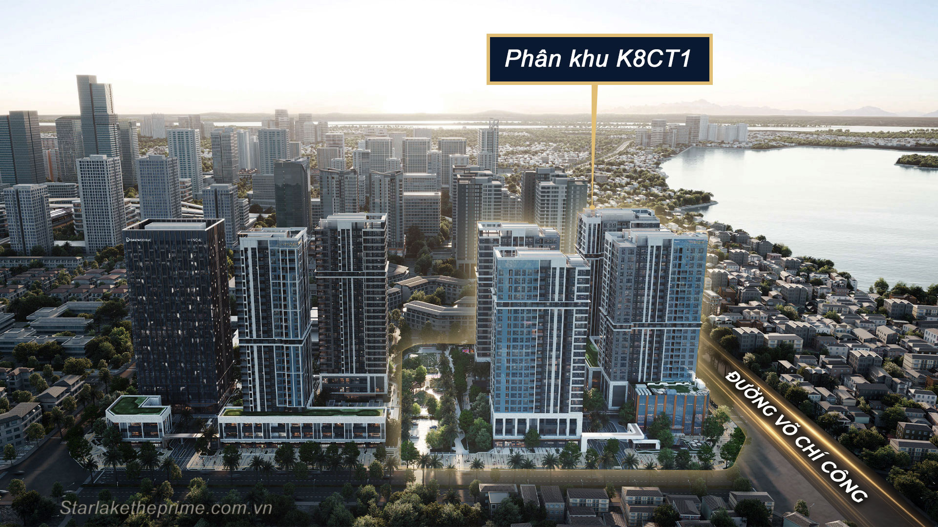 Chung cư K8CT1 Starlake The Prime mặt đường Võ Chí Công